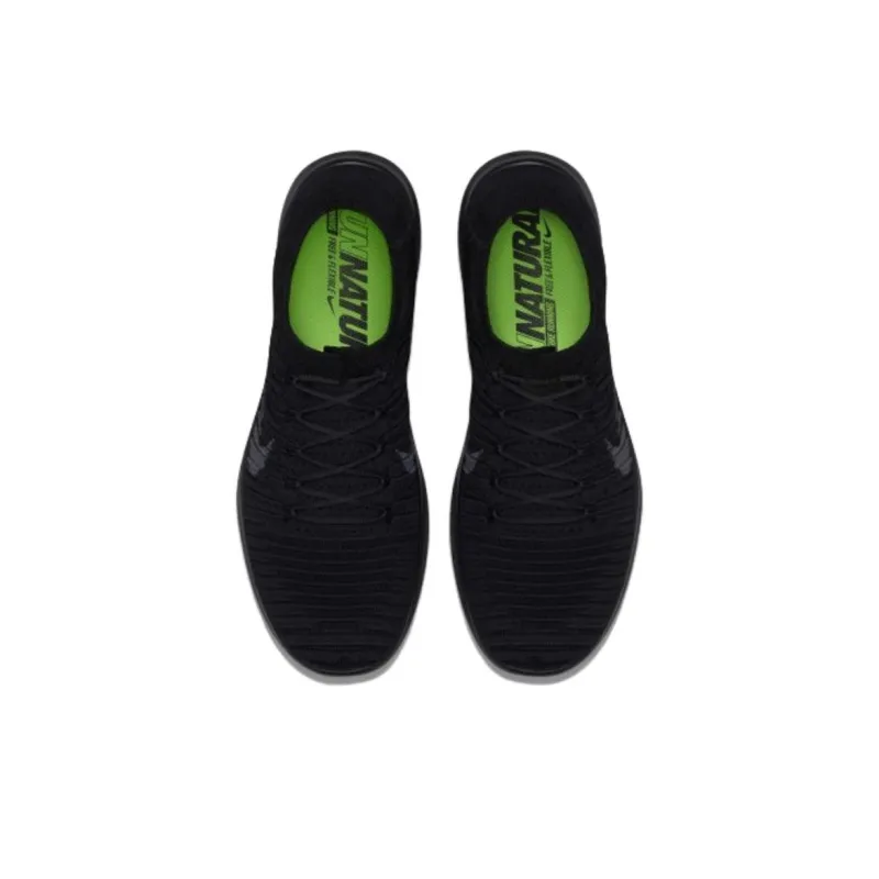 Nike Free Rn Motion Flyknit Black Dark Grey-2