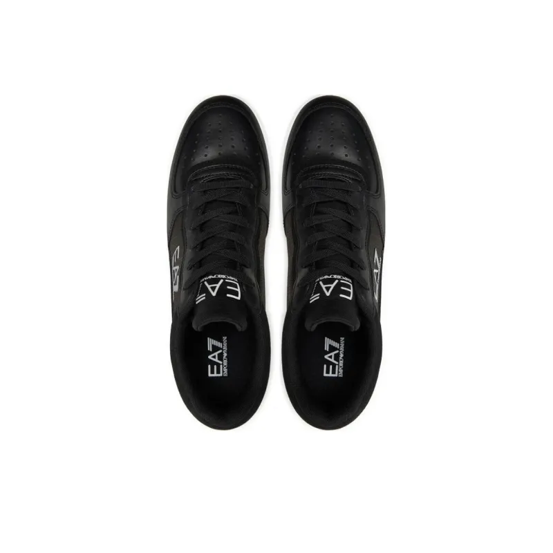 EMPORIO ARMANI Logo Patch Panelled Lace Up Sneakers-4