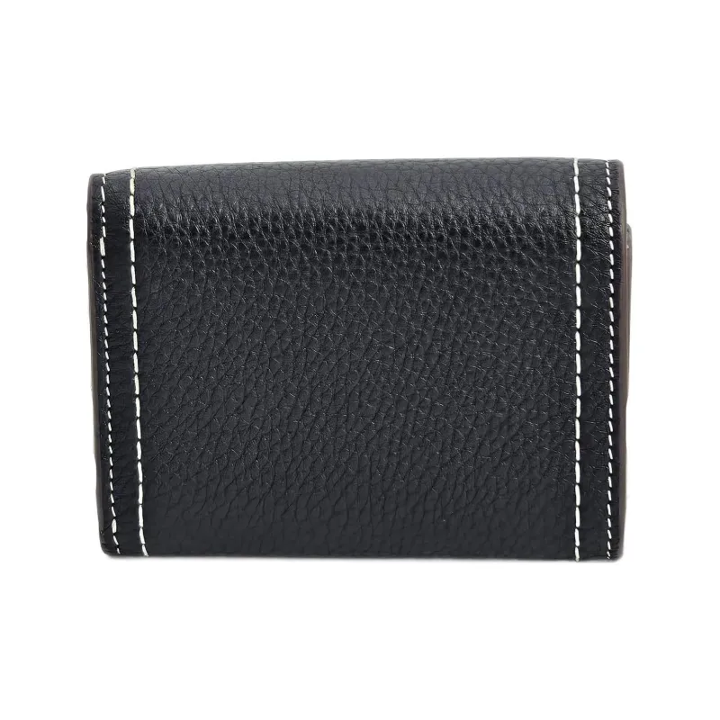 TORY BURCH Leather Wallet Medium Size Women's Black-1