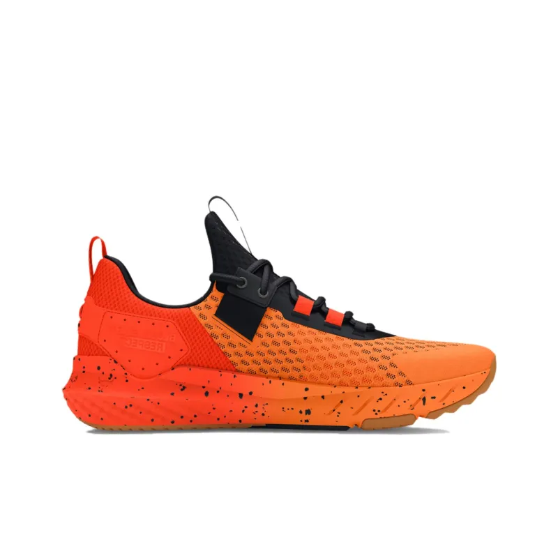 Under Armour Project Rock BSR 4 Cushioning Wear Resistant Low Top Training Shoes Men's Orange Black-1