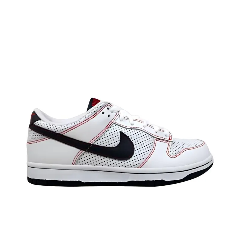 Nike Dunk Low White Obsidian Sport Red Women's-1