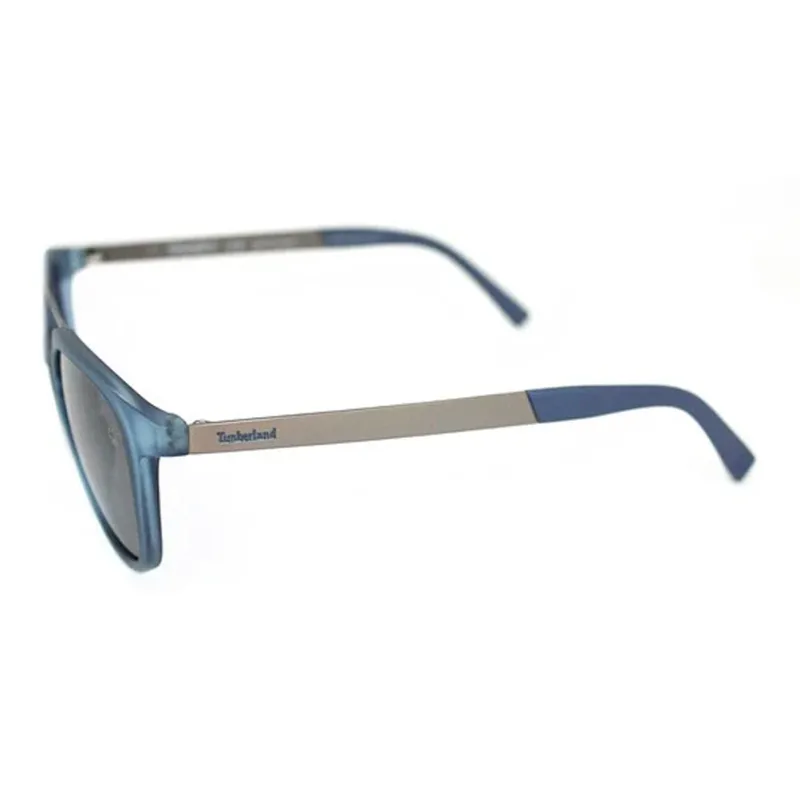 Timberland Plastic Metal Irregular Shape Sunglasses Women's Blue-2