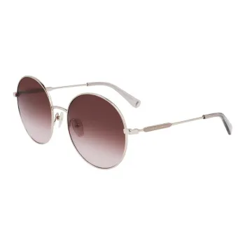 LONGCHAMP Round Sunglasses Women's Gold