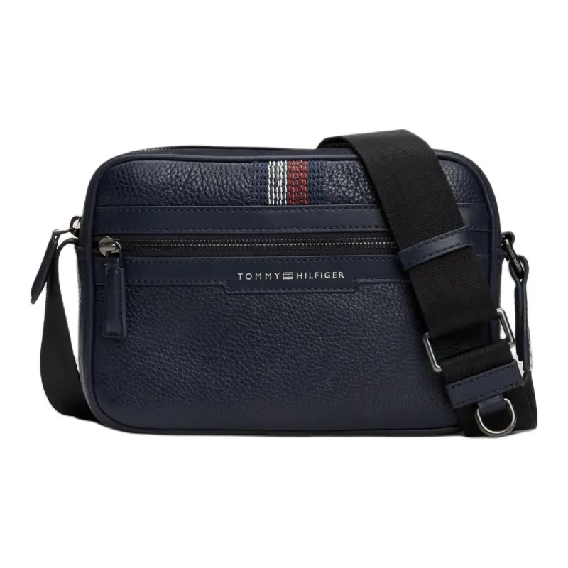 Tommy Hilfiger Leather Shoulder Bag Crossbody Bag Regular Men's Blue-0