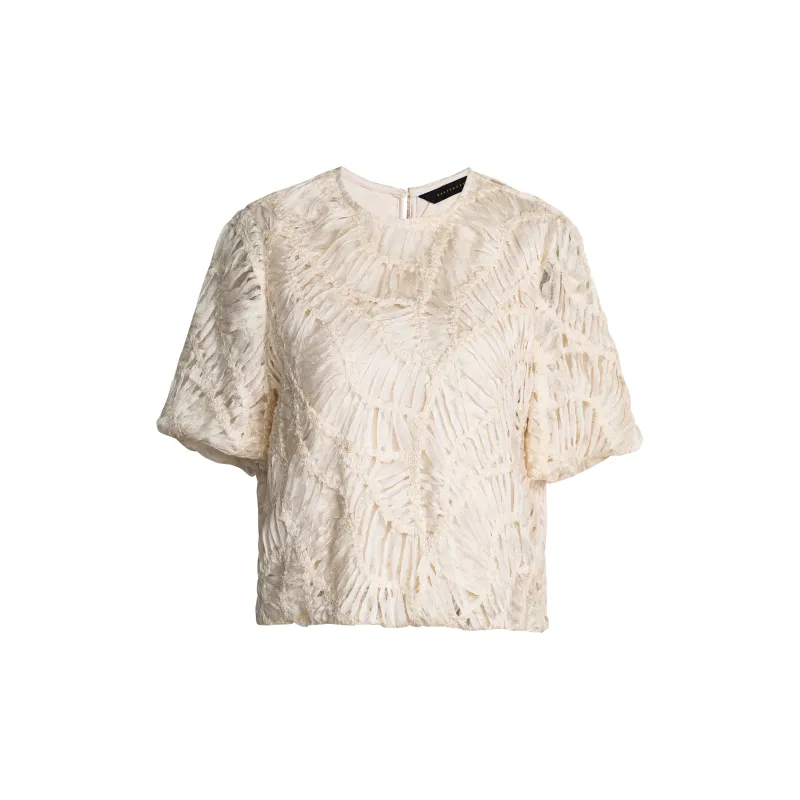 ROEYSHOUSE T Shirt Women's Beige Apricot-0