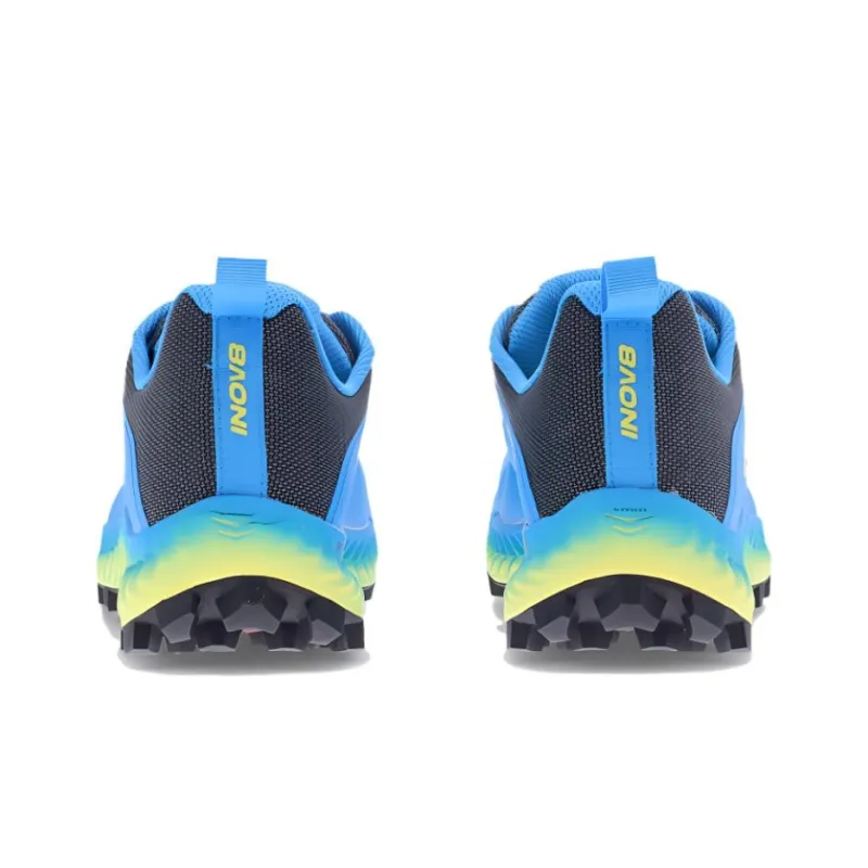 INOV-8 Cushioned Slip-Resistant Low-Top Trail Running Running Shoes Men's Blue Gray Yellow-4