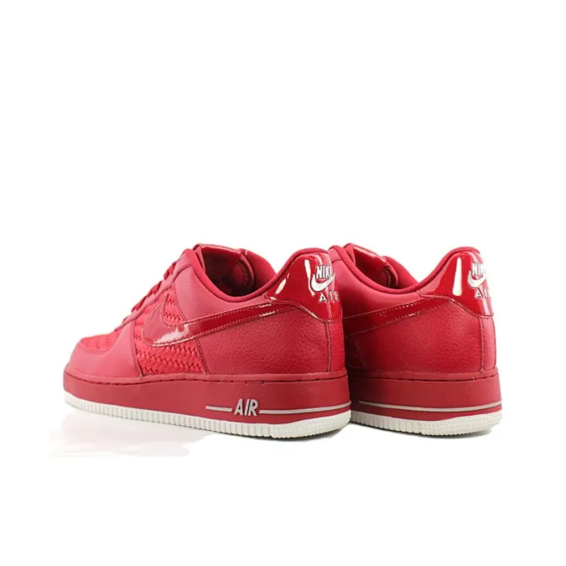 Nike Air Force 1 Low '07 LV8 Woven Gym Red White Chrome-3