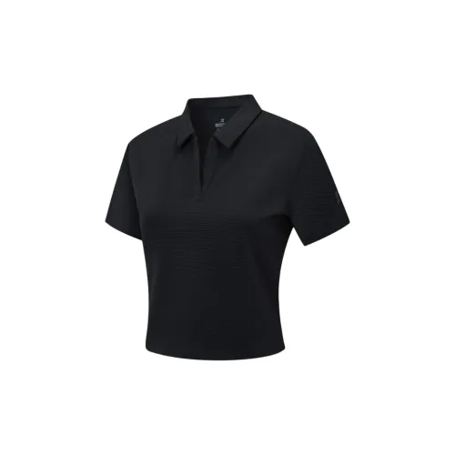 XTEP Variety Training Collection Polo Shirts Women's Jet Black