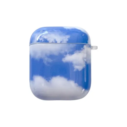 CORBELLATI Suitable For Apple Airpods 1/2/3/pro1/2 TPU Blue Sky And White Clouds Headphone Cases