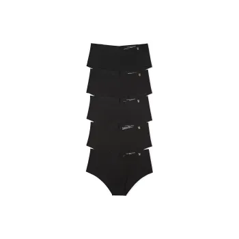 Victoria's Secret NEW! 5-Pack No-Show Cheeky Panties Underpants Women's 5 Pack Black