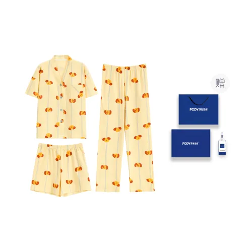Floating Light Islands Pajama Set Women's Box Lemon