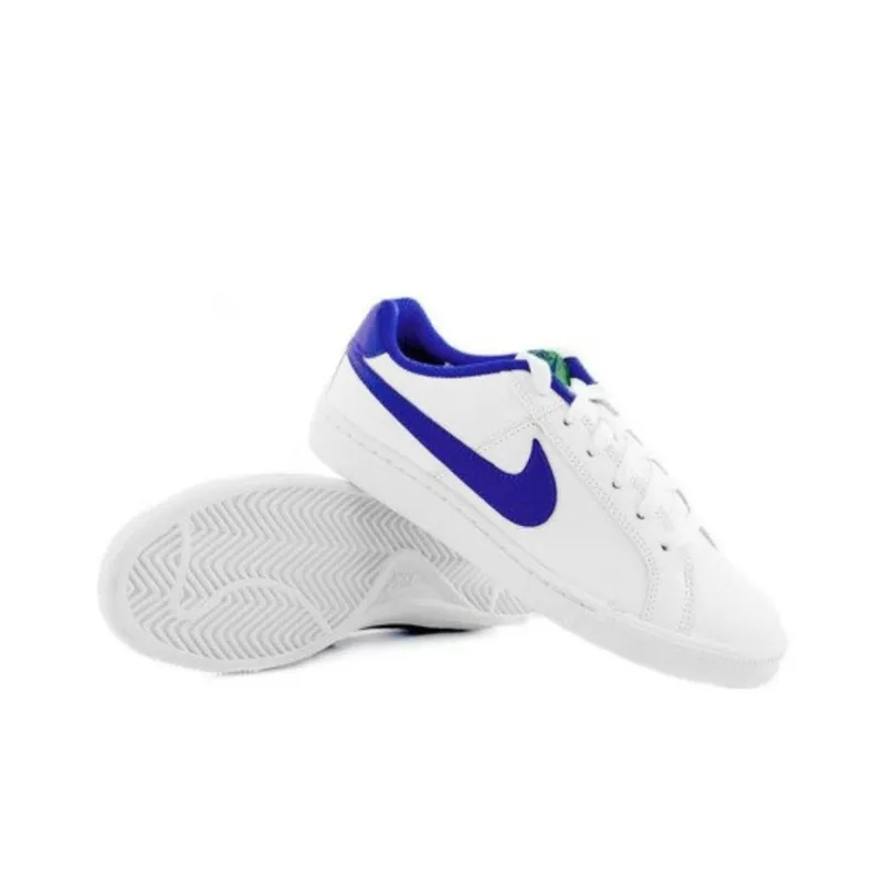 Nike Court Royale Anti Slip Wear Resistant Low Top Skateboard Shoes Women's White Blue-3
