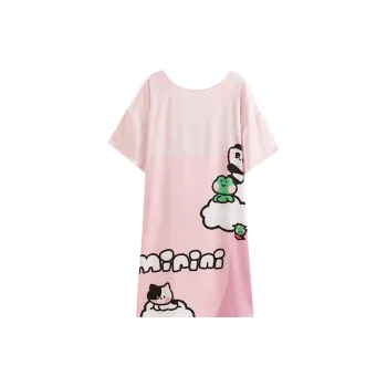 FENTENG Nightgown Women's Girly Pink