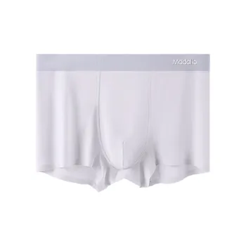 MADALLO Underpants Men's 1 Pack Light Gray Purple