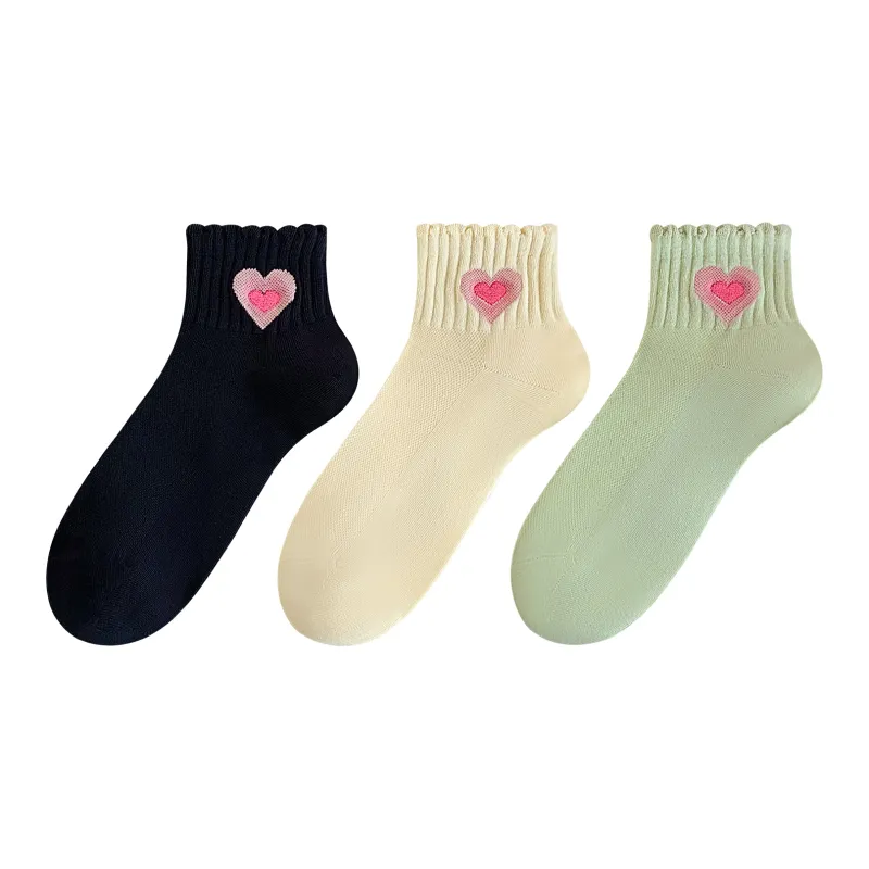 XXLLG Spring And Fall Short Socks Women's 3 Pack-5