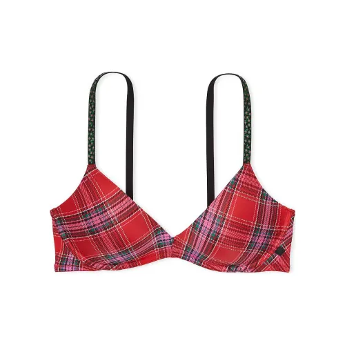 Victoria's Secret Sexy Tee Push-Up Wireless Smooth Bra PLBP Bra Women's Red
