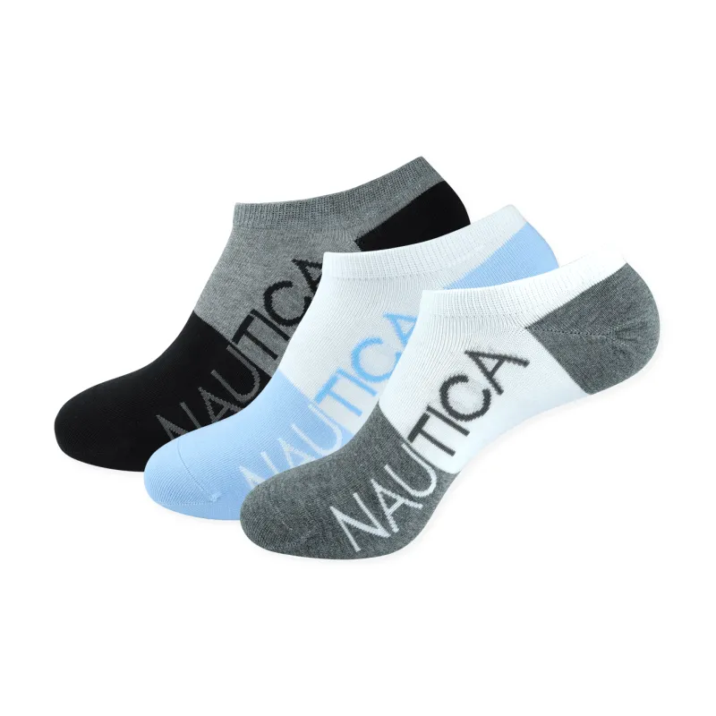 NAUTICA UNDERWEAR No-Show Socks Men's 3 Pack-4