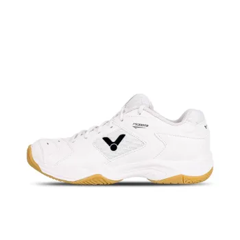 VICTOR Cushioning Wear Resistant Low Top Badminton Shoes Unisex White