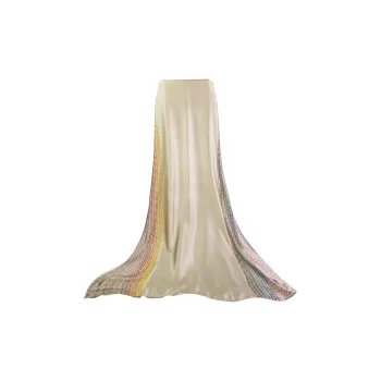 Eucalyptus Ornamentation Silk Scarves Women's