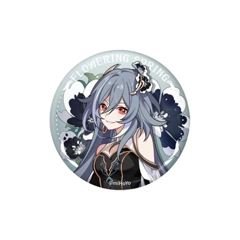 MIHOYO Honkai 3 Flower Festival Spring Glow Collection Tinplate Eliskaiana Badges-7