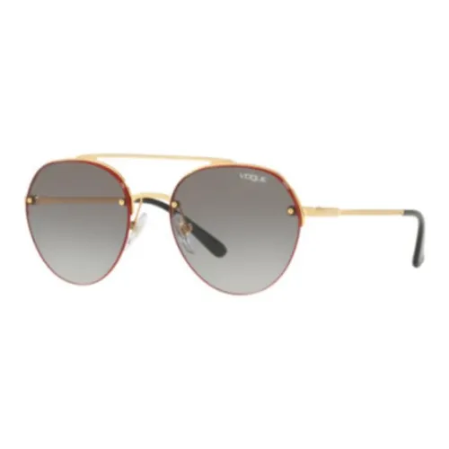 VOGUE Aviator Sunglasses Women's Gold Red