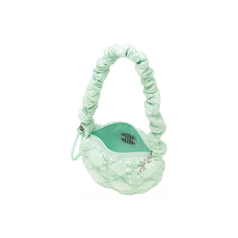 CARLYN Nylon Spell PU Cloud Bag, Handbag, Shoulder Bag Unisex Neon Green-3