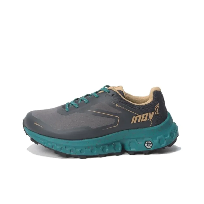INOV-8 Cushioning Anti-Slip Wear-Resistant Breathability Low-Top Hiking Shoes Women's Gray Blue-0