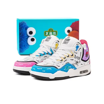 SESAME STREET Slip Resistant Breathable Coverage Mid Top Basketball Shoes Unisex
