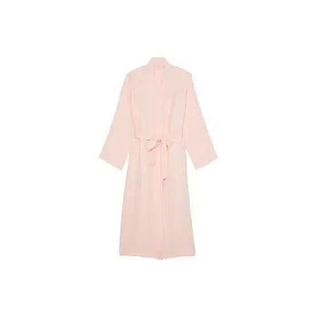 Victoria's Secret PINK Cotton Gauze Spa Robe Purest / Pink Pajama Robe Women's Pink