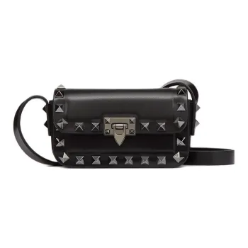 Valentino Rockstud Mini Shoulder Shoulder Bag Black