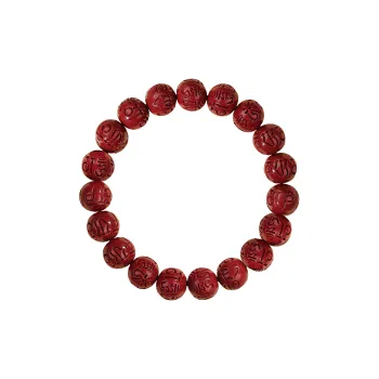 The Thousand Seals Family Reconstructed Cinnabar Bracelets Unisex