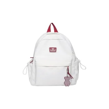 Barang Bear Nylon Backpack Regular Unisex White & Red/White & Blue/Pink/Black