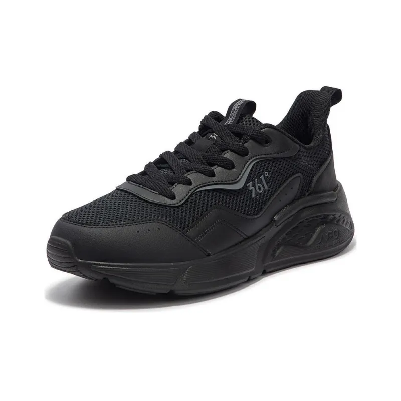 361° Life Collection Anti-Slip Wear-Resistant Low-Top Casual Shoes Men's Black-1