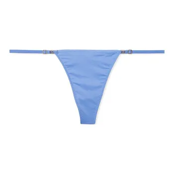 Victoria's Secret LOVE CLOUD Adjustable String Thong Panty/BB Underpants Women's 1 Pack Blue