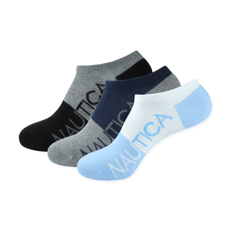 NAUTICA UNDERWEAR No-Show Socks Men's 3 Pack-1