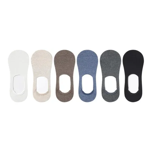 MIIOW No-Show Socks Men's 6 Pack
