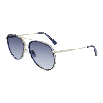 LONGCHAMP Aviator Sunglasses Women's Gold