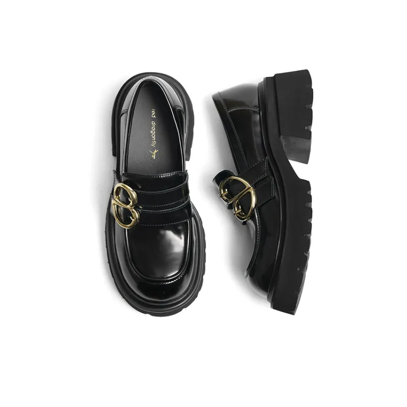 RED DRAGONFLY Loafers Women's Black-2