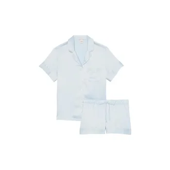 Victoria's Secret Satin Short Pajama Set/Ballad Blue Pajama Set Women's Sky Blue
