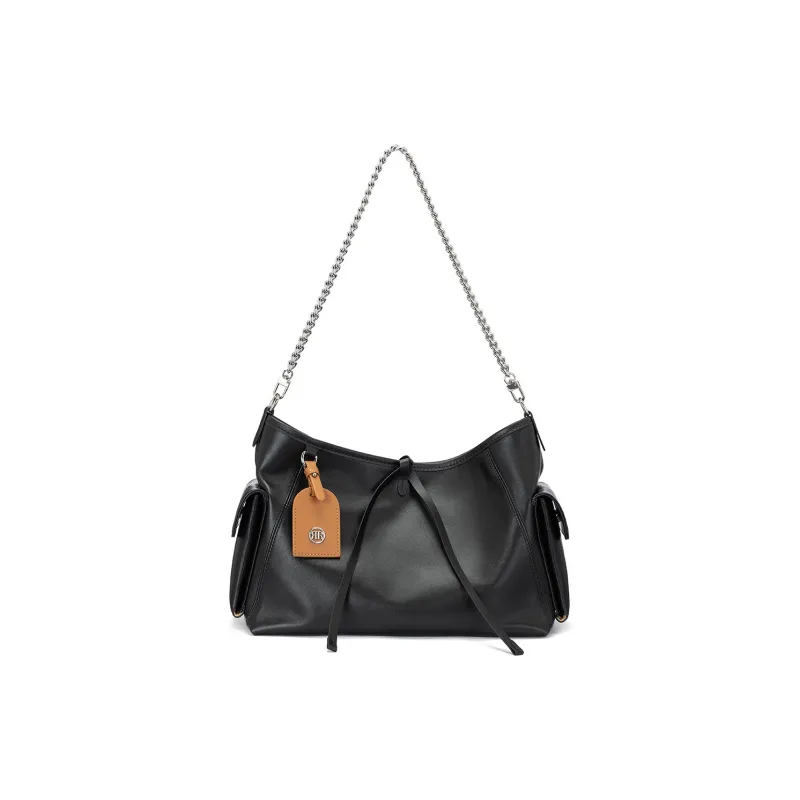ROBERTA DI CAMERINO Cow Leather Small Tote Bag Tote Bag Bike Bag Crossbody Bag Shoulder Bag Regular Women's Black/White-0