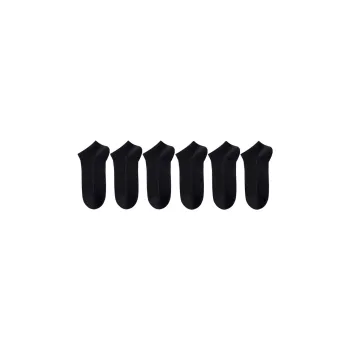 H YXIANG Ankle Socks Men's 6 Pack Black