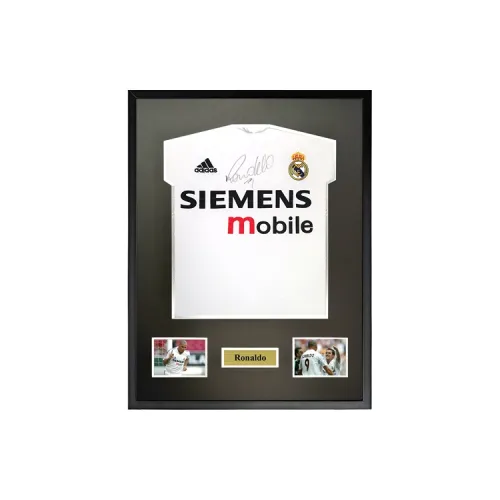 Three For Signed Real Madrid Jersey With Certificate Framed