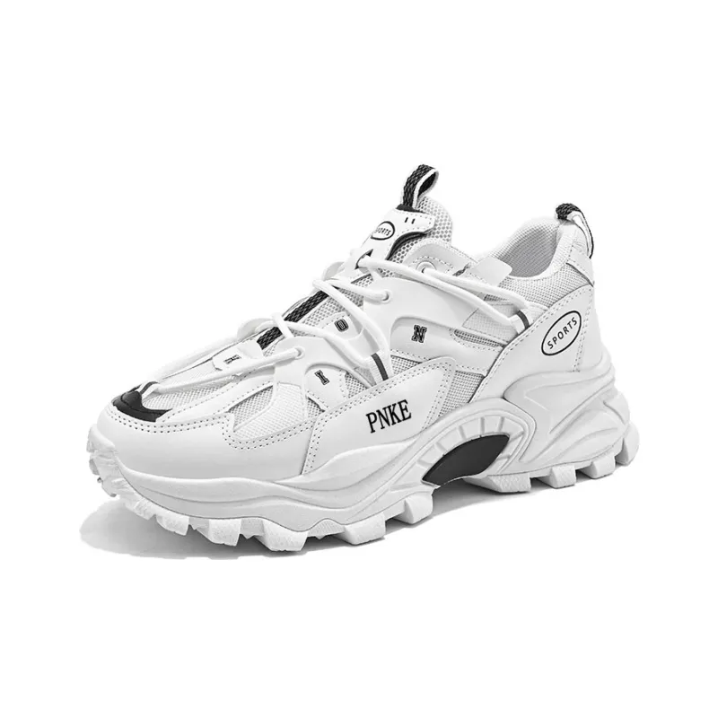 PNKE Anti-Slip Wear-Resistant Breathable Height Increasing Low-Top Chunky Sneakers Men's-1