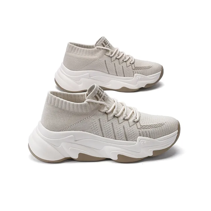 JEEP SPIRIT Wear-Resistant Breathable Coverage Balance Lightweight Low-Top Casual Shoes Men's Light Sandy-3