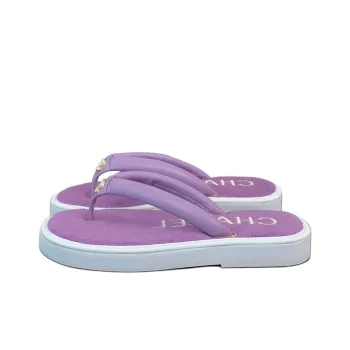 CHANEL Flip Flops Women's Purple