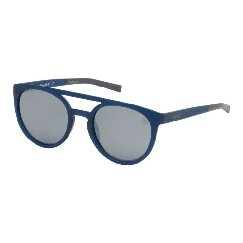 Timberland Acetate Metal Aviator Sunglasses Men's Blue