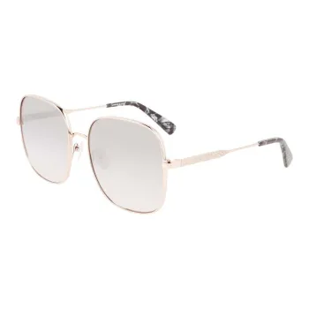 LONGCHAMP Square Sunglasses Women's Gold