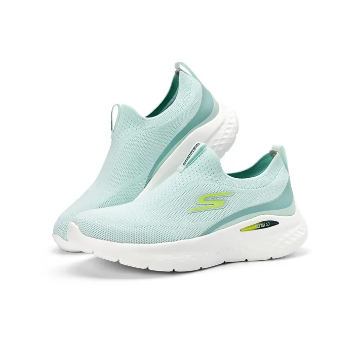 Skechers Breathable Low Top Running Shoes Women's Mint-2