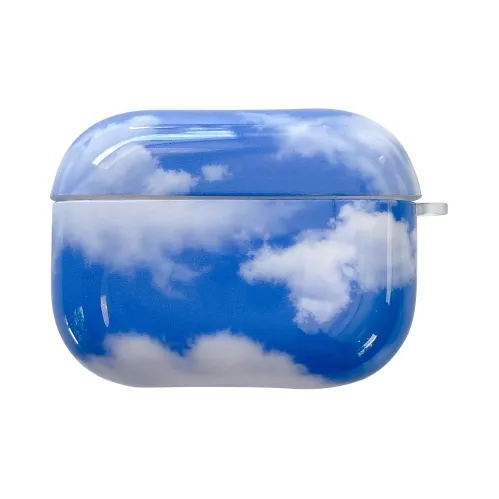 CORBELLATI Suitable For Apple Airpods 1/2/3/pro1/2 TPU Blue Sky And White Clouds Headphone Cases-3