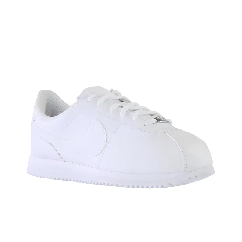 Nike Cortez Basic Leather White White Wolf Grey Mtllc Silver-3